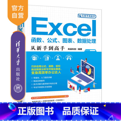 [正版]Excel函数、公式、图表、数据处理从新手到高手(从新手到高手) 数据处理 表处理软件 办公应用 计算机