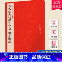 [正版]八大山人行楷千字文桃花源记中国碑帖名品二编20释文注释繁体旁注行楷书毛笔字帖碑帖书法临摹练古帖 上海书画出版社