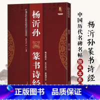 [正版]满2件减2元杨沂孙篆书诗经 碑帖 放大版 历代书法经典教程 毛笔软笔楷书书法字帖入门