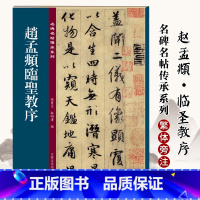 [正版] 赵孟頫临圣教序名碑名帖傳承系列孙宝文编怀仁集王羲之圣教序原碑全文高清彩印附繁体旁注行书毛笔书法字帖临摹碑帖入