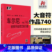 [正版]大音符韦丹文车尔尼740车尔尼740钢琴书车尔尼740大字版钢琴谱曲钢琴书成人初自学者教程材学练习曲集乐谱经典