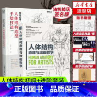 [正版]人体结构原理与绘画教学+游戏动漫人体结构造型手绘技法 画画的春哥伯里曼人物漫画教程书绘画入门自学临摹插画教程