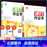 课时作业本2上 语文+数学 人教版 小学二年级 [正版]2023新版通城学典课时作业本二年级上册下册语文数学人教版北师大