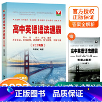 高中英语语法通霸 高中通用 [正版]2023新版高中英语语法通霸附答案详解语法专项训练题练习题全解全练浙江大学出版社新版