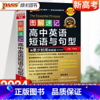 英语 高中通用 [正版]2023新版高中英语短语与句型绿卡图书PASS 随身记2023绿卡 高考考前口袋书 高考必考英语