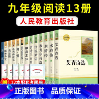 [全套13册]九年级上下必读名著全套人教版 [正版]水浒传原著必读上下册完整版施耐庵100回文言文白话文原版人民教育出版