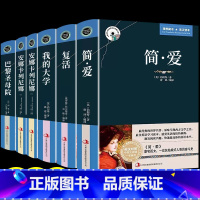 [正版]全5册简爱+复活+我的大学+安娜卡列尼娜 原著中英文双语版英汉对照互译书籍 初中高中大学生课外阅读经典英文小说