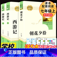 [七上必读正版2册]人教版朝花夕拾+西游记 [正版]朝花夕拾鲁迅原著书和西游记人教版初中生七年级七上阅读名著书目书籍初中