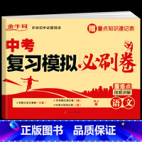 中考复习模拟必刷卷--语文 九年级/初中三年级 [正版]备考2024中考必刷卷题语文九年级初三中考总复习资料书模拟七八九