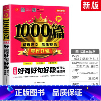 好词好句好段好开头好结尾1000篇 小学通用 [正版]开心教育新1000篇小学生满分优秀好词好句好段作文 小学语文作文素