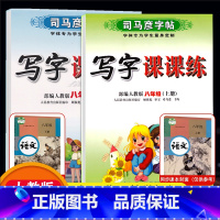 [正版]语文2本司马彦八年级上册语文同步字帖 人教版 初二8年级上下册写字课课练同步临摹楷书练字帖 八年级语文字帖上下