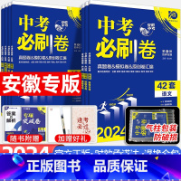 [5本]语数英物化[安徽专用] 安徽省 [正版]2024新中考必刷卷42套安徽专版语文数学英语物理化学政治历史初三九年级