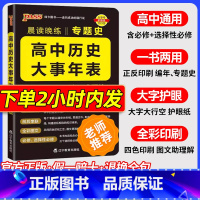 高中历史大事年表 高中通用 [正版]2024高中历史大事年表时间轴专题编年史年代大事件表基础知识点速记大全速记手册高考历