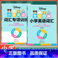 小学英语词汇+专项训练[套装2本] 小学通用 [正版]2022新版 迪士尼小学英语语法词汇专项训练 全彩图解 小学英语国