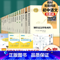 全套17本]八年级下4册+九年级上下13册必读 [正版]经典常谈朱自清名人传钢铁是怎样炼成的给青年的十二封信原著人民教育