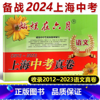 灿烂在六月 中考真卷 语文 上海 [正版]2024年版 灿烂在六月 中考语文真卷 上海市历年中考语文真题试卷集含答案 中