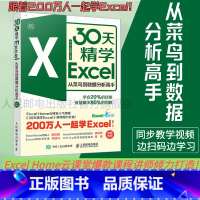 [正版]30天精学Excel 从菜鸟到数据分析高手ExcelHome表格制作教程函数公式大全财务从入门到精通处理透视表