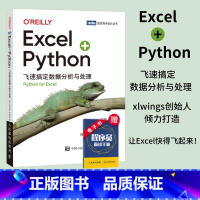 [正版]出版社Excel+Python 飞速搞定数据分析与处理python编程从入门到实战办公软件应用从入门到精通ex