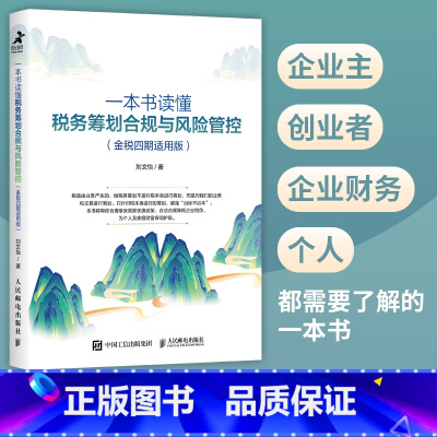 [正版]一本书读懂税务筹划合规与风险管控(金税四期适用版)税务管理书财政税收纳税筹划指导书财务会计财务报表