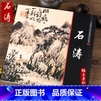 [正版]中国画大师经典系列石涛山水画临摹范本画集画册册页 艺术图书书籍