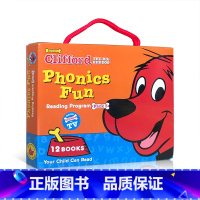 [正版]送音频大红狗克利弗德系列: 趣味拼读3(12本盒装)Clifford's Phonics Fun Box Se