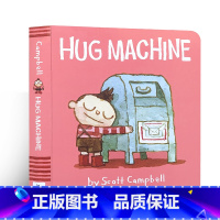 [正版]英文原版绘本 Hug Machine 爱抱抱的小机器人 拥抱的力量 纸板书 图画书 名家Scott Campb