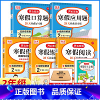 二年级阅读+字帖+作文+口算题+应用题+打卡计划(6本) 小学通用 [正版]2023新版寒假衔接作业本一二三四五六年级下