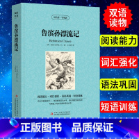 [正版] 鲁滨孙/鲁滨逊漂流记 英汉互译 英文原版+中文版英汉对照书 中英文双语读物 英语阅读 世界名著 小说书籍中学