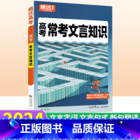 语文 常考文言知识 全国通用 [正版]2024新版 语文常考文言知识高中语文基础知识手册大全 高考语文文言文高频实词虚词