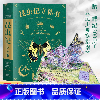 昆虫记立体书 [正版] 昆虫记 立体书 好看 好玩 好懂的昆虫记 《中国国家地理》特约插画师出离绘制 专业昆虫学者三蝶纪