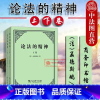 [正版] 论法的精神 上下卷 全2册 启蒙思想家孟德斯鸠著 三权分立学说 政体性质 外国哲学 法律政治思想孟德斯鸠思想