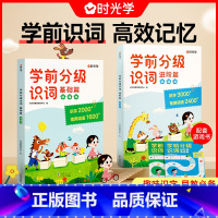 [全4册]学前分级识词基础篇+进阶篇+配套游戏书 [正版]时光学 学前分级识词基础篇进阶篇学前识字启蒙游戏书幼小衔接儿童