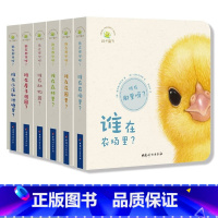 [全6册]谁在那里呀 [正版]谁在那里呀全套6册0-1-2-3岁宝宝语言启蒙幼儿早教书籍 0到3岁适合一岁半到两岁宝宝婴