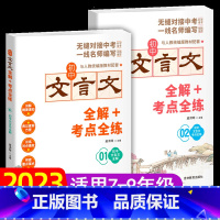 初中文言文全解+考点全练(共2册) [正版]初中文言文全解全练一本通789七八九年级考点全练中学生初一二三年级课外阅读练