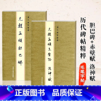 [正版]满2件减2元赵孟頫书法精选赵孟頫赤壁赋洛神赋赵孟頫胆巴碑楷书行书书法毛笔字帖临摹赏析研究北京工艺出版社