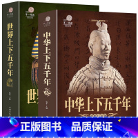 [正版] 全套2本 中华上下五千年+世界上下五千年 历史馆白金版世界中国通史中国历史青少年世界名著史记学生 版历史文学