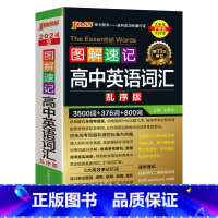 英语词汇·乱序 高中通用 [正版]全国通用2024新版图解速记高中英语词汇3500词乱序版高一高二高三单词书高考高频单词