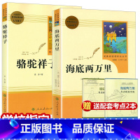 人民教育 七下 海底+骆驼祥子[全套2册赠考点] [正版]赠2本考点人教版海底两万里和骆驼祥子2本套装原著初中版人民教育