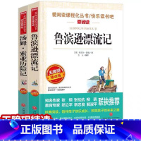 [全套2册]鲁滨逊漂流记+汤姆索亚历险记[考点] [正版]全套2册鲁滨逊漂流记+汤姆索亚历险记 世界名著小说书籍青少