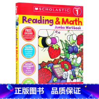 [正版]Scholastic出品 阅读与算数练习册小学一年级 英文原版 Reading & Math Jumbo Wo