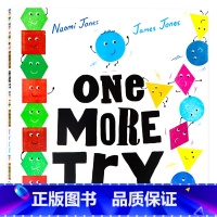 [正版]牛津精品绘本 再试一次 英文原版绘本 One More Try 形状趣味图画书 基础几何图认知启蒙绘本 低幼