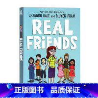 真正的朋友 [正版]真正的朋友 英文原版 Real Friends 纽伯瑞奖作家 章节桥梁漫画书 学习社交技巧 英语课外