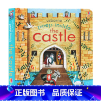 [正版]Usborne偷偷看里面系列城堡英文原版绘本 peep inside the castle 儿童启蒙机关纸板科