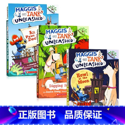 [正版]Haggis and Tank Unleashed3册 狗狗坦克和哈吉斯 英文原版Scholastic Bra