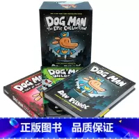 [正版]Dog Man神探狗狗的冒险3册精装盒装 英文进口原版 幽默漫画全彩章节桥梁书 内裤超人同作者 Dav Pil