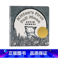 [正版]小猫咪追月亮英文原版绘本 Kitten's First Full Moon 凯迪克金奖幼儿童启蒙纸板书常青藤爸