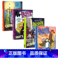 [正版]神龙侦探系列4册 英文原版Dragon Detective儿童读物 Catnapped/School's Ou