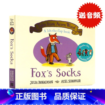 [正版]橡树林故事集1 狐狸先生的袜子英文原版绘本 Fox's Socks 纸板翻翻书Tales From Acorn