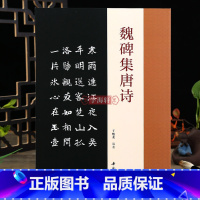 [正版]学海轩魏碑集唐诗于魁荣编魏碑楷书字帖收录50首唐诗张猛龙张黑女集字古诗魏碑成人学生临摹字帖集字古诗附原文对照结