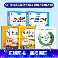 [5本]练字帖+语数专项训练 五年级上 [正版]五年级上册下册同步生字写字练字帖人教版语文同步暑假课课练5升6年级正楷书